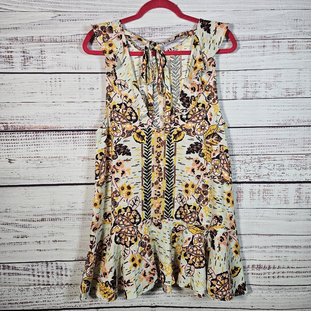 Free People floral tunic mini dress - Picture 7 of 12